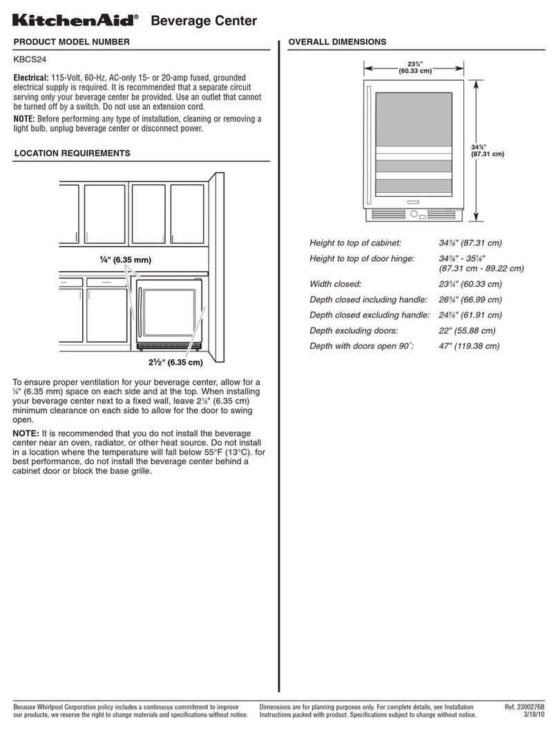 KitchenAid KBCS24 Parts list manual