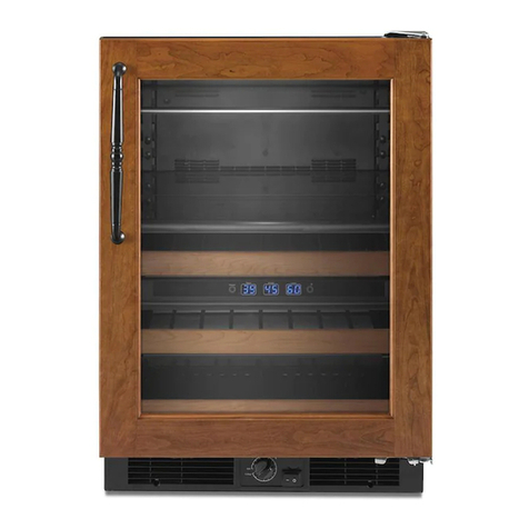KitchenAid KBCO24LSBX - 24" Wine Cooler Parts list manual