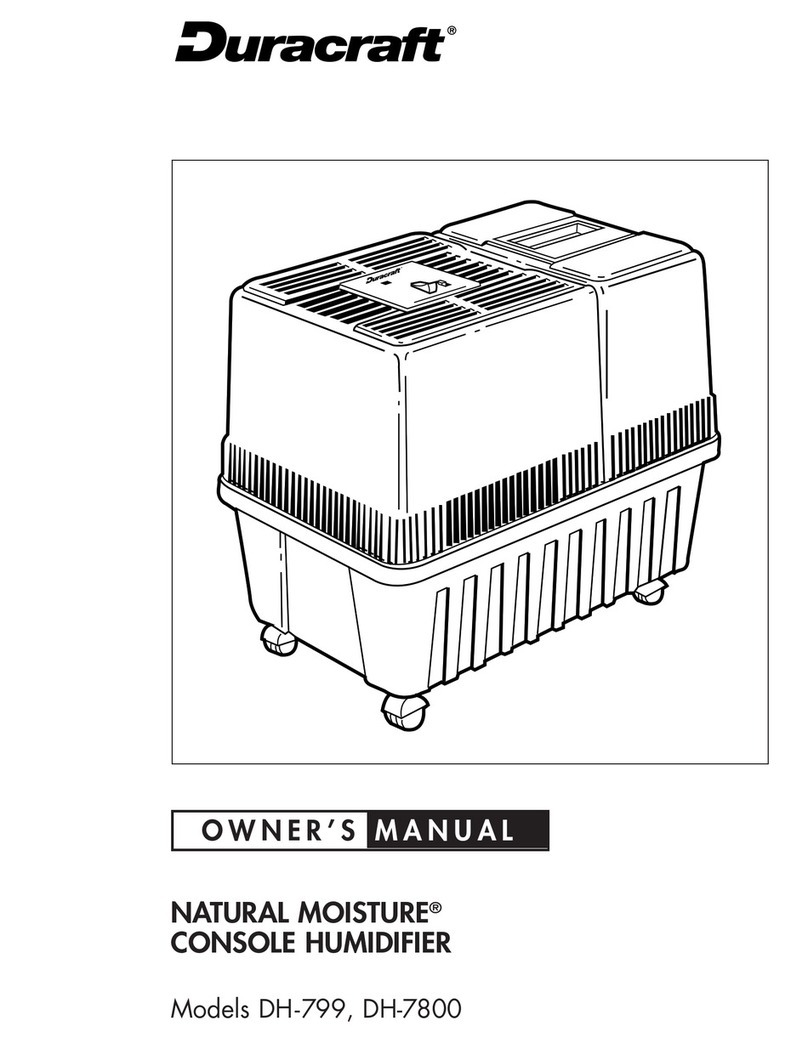 Duracraft DH7800 User manual