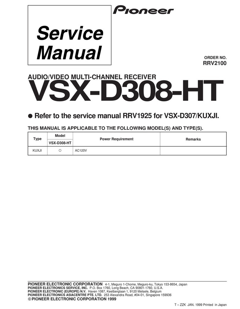 Pioneer VSX-D308 Service manual