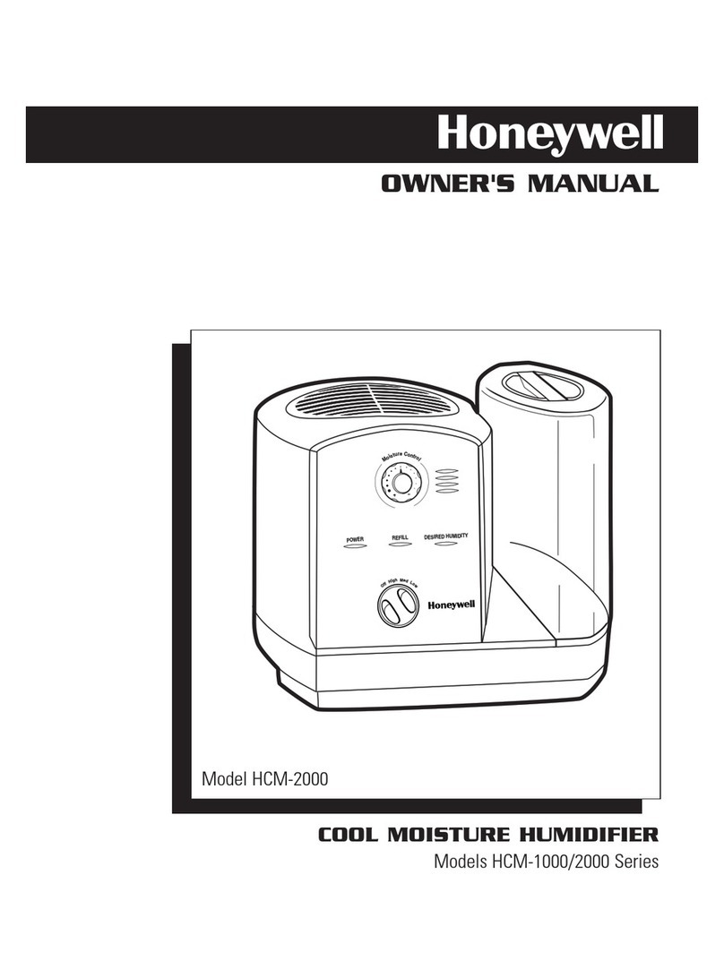 Honeywell DH835 User manual
