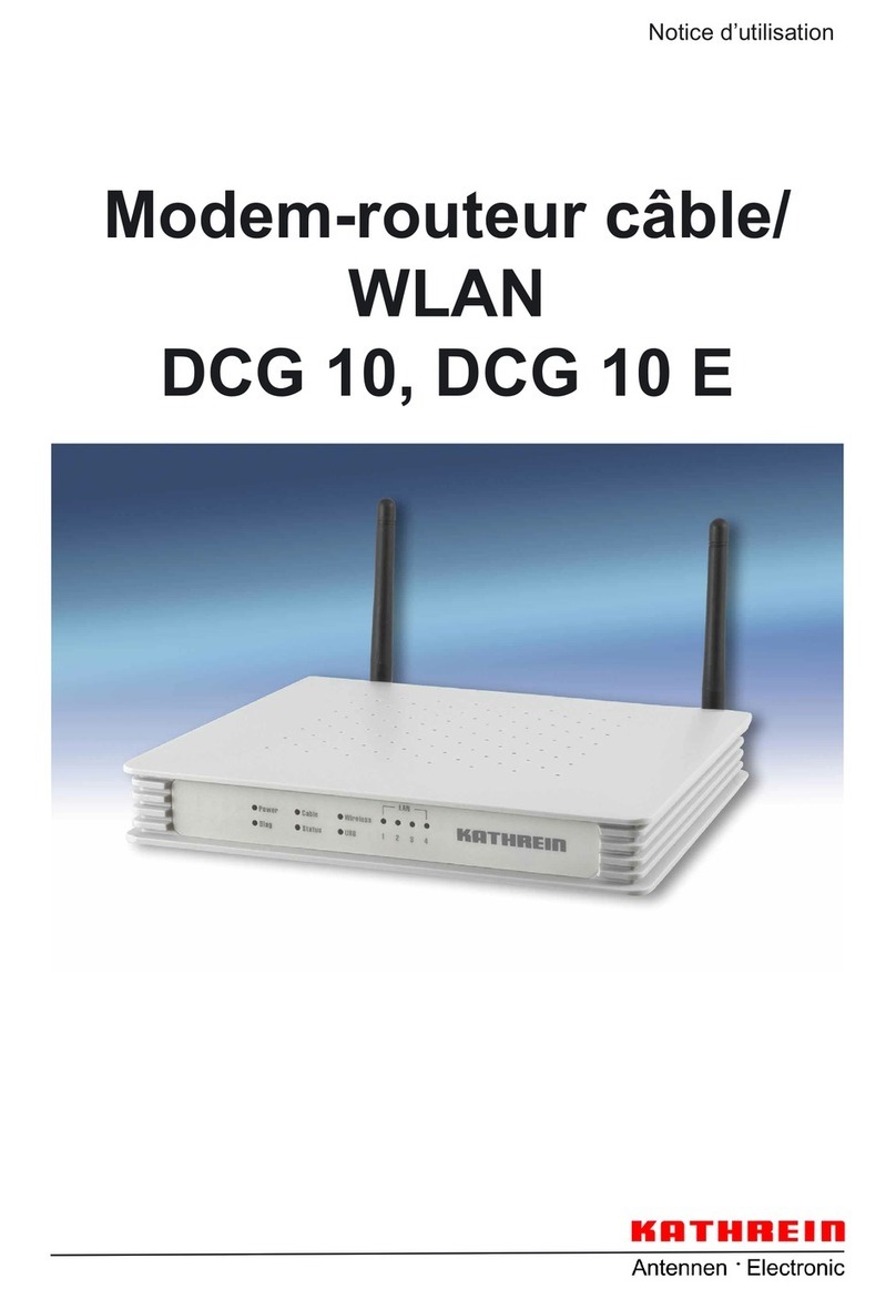 Kathrein DCG 10 Notice d'utilisation