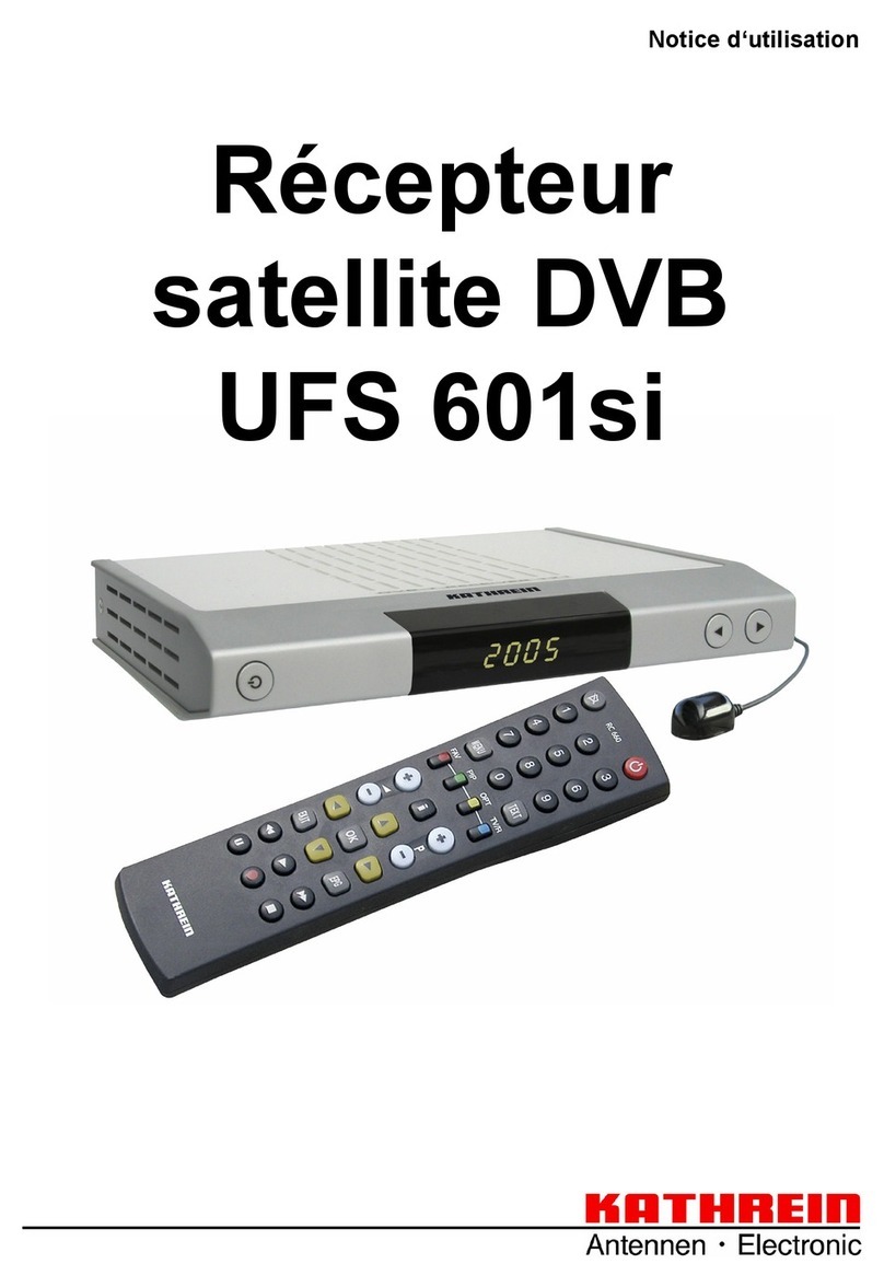 Kathrein UFS 601si Notice d'utilisation