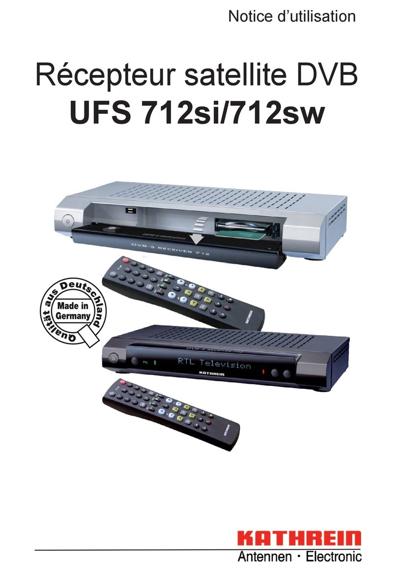 Kathrein UFS 712si Notice d'utilisation