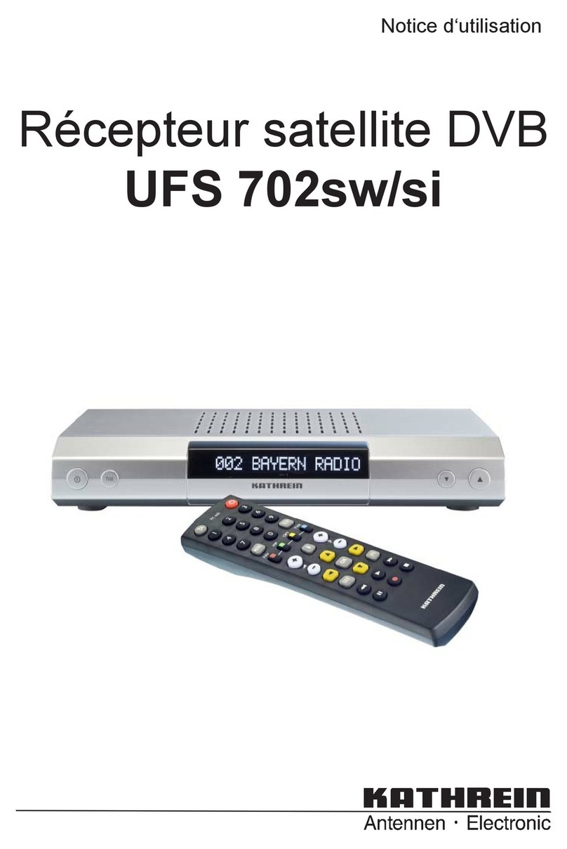 Kathrein UFS 702si Notice d'utilisation