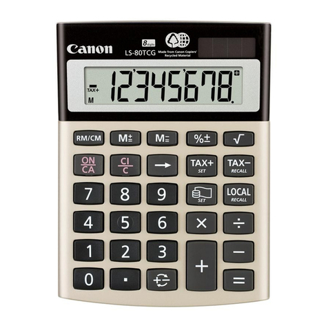 Canon LS-80TCG instructions