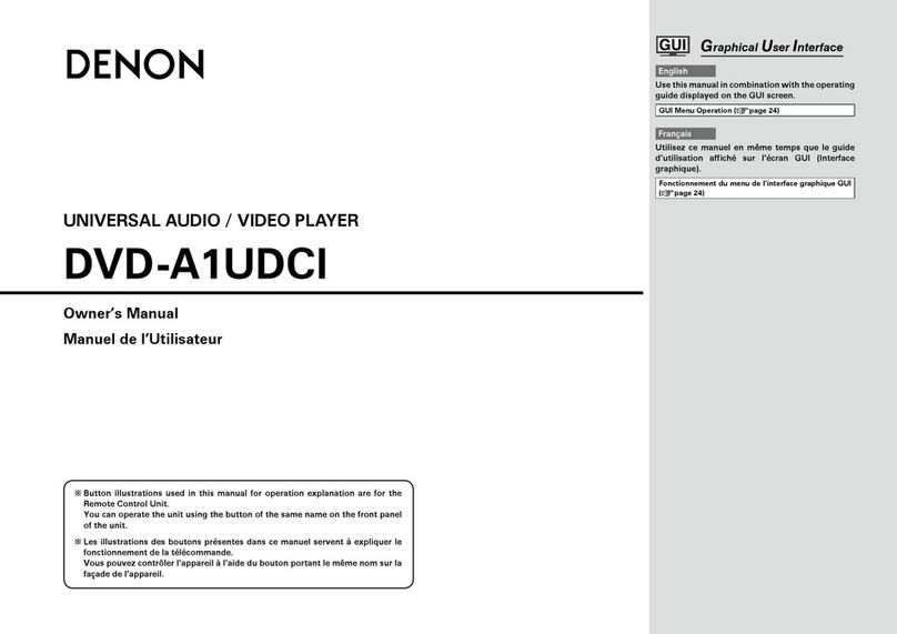 Denon DVD-A1UDCI owner's manual