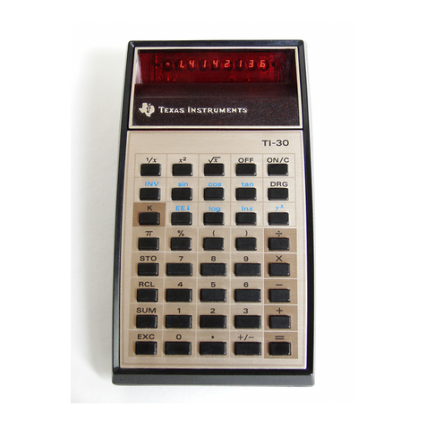 Texas Instruments TI-30XIIB User manual Texas Instruments TI-30XIIB User manual
