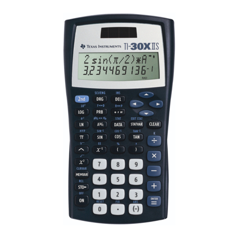 Texas Instruments TI-30X - IIS Scientific Calculator User manual Texas Instruments TI-30X - IIS Scientific Calculator User manual
