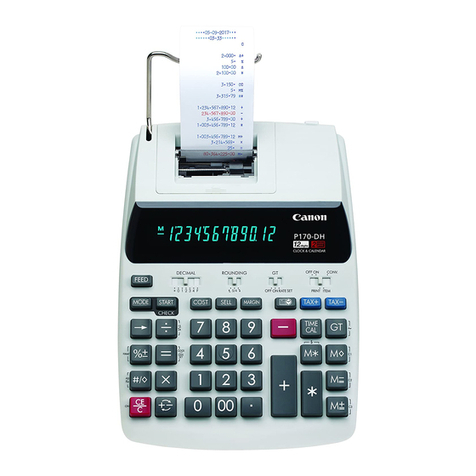 Canon P170DH - Desktop Calculator, 12-Digit... instructions