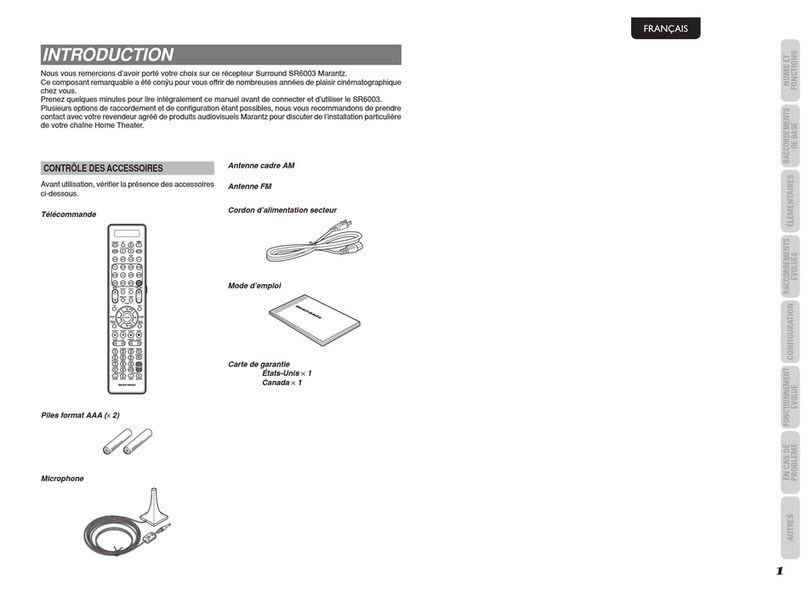 Marantz SR6003 User manual