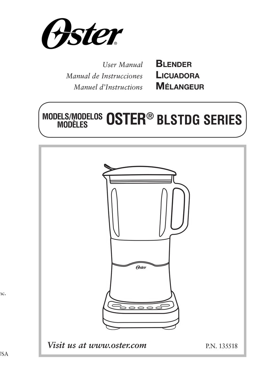 Oster BLSTDG User manual