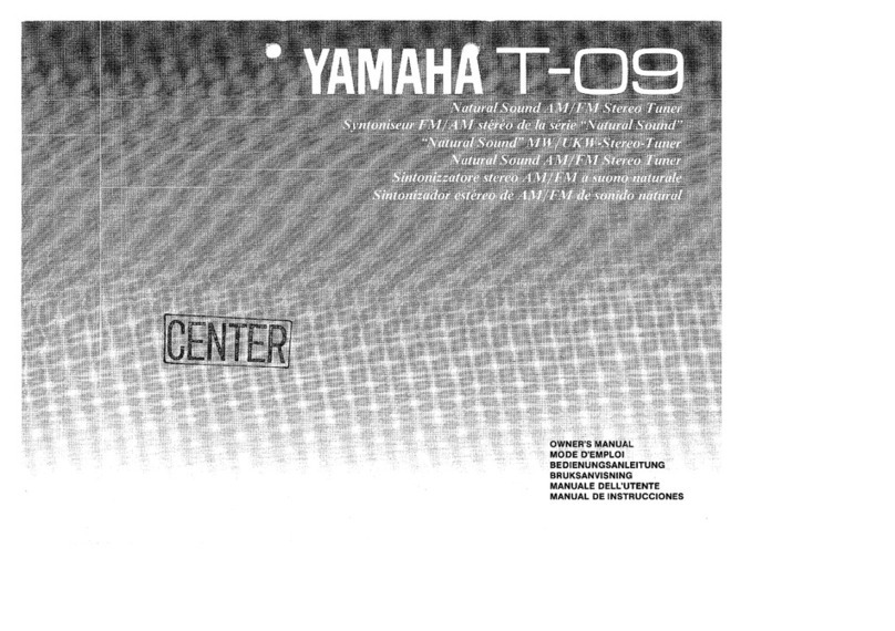 Yamaha T-09 User manual