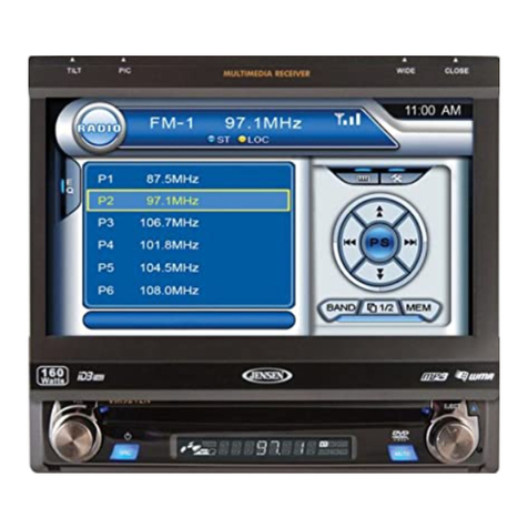 Jensen VM9212 User manual