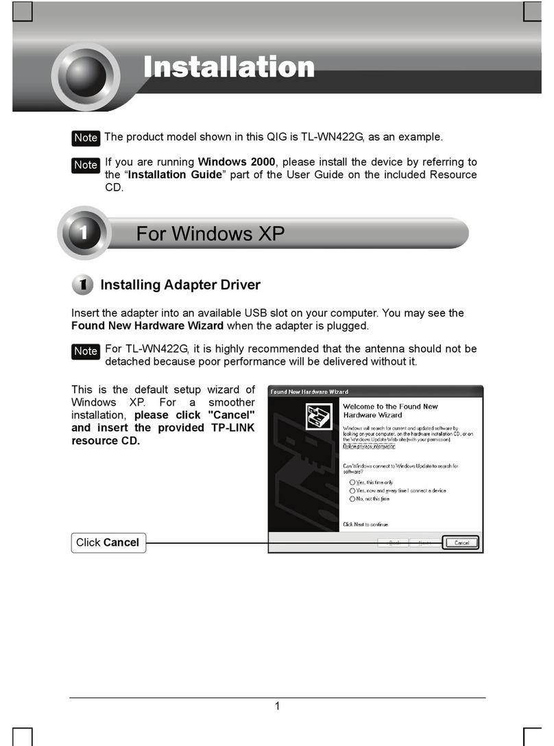 TP-Link TL-WN620G User manual