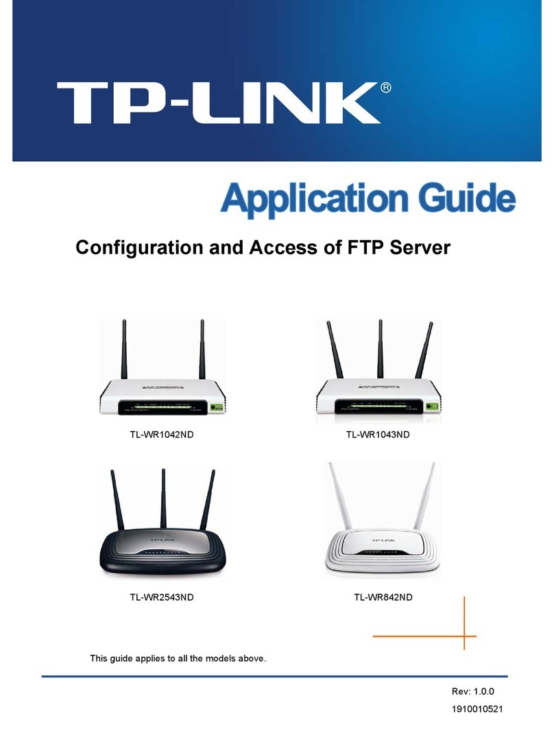 TP-Link TL-WR842ND Installation and operating instructions