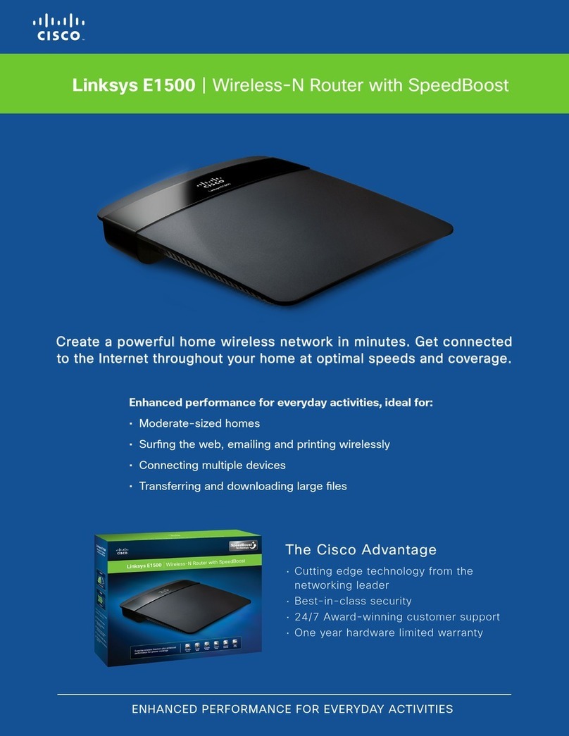 Linksys Linksys E1500 User manual