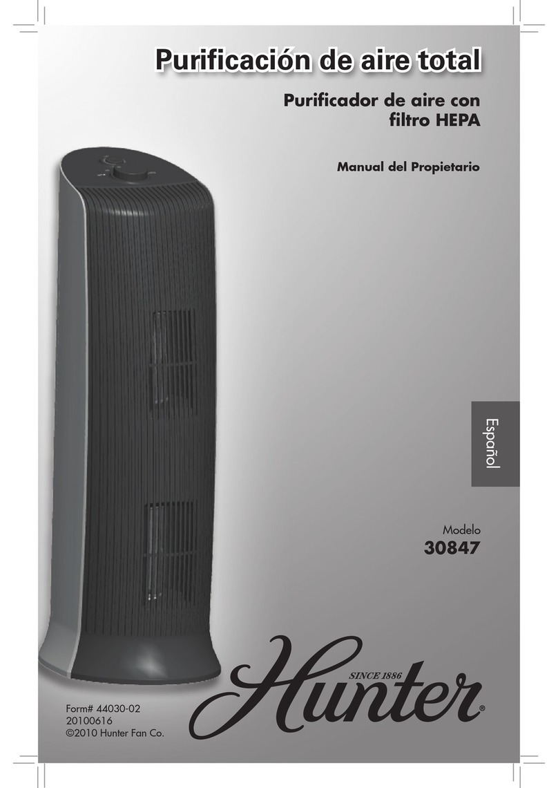 Hunter 30847 User manual