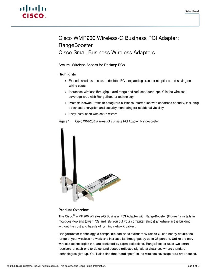 Cisco WMP200 RangeBooster datasheet