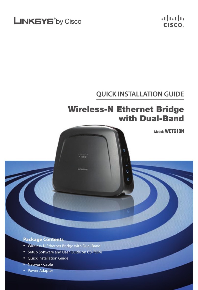 Cisco Linksys WET610N Quick installation guide Cisco Linksys WET610N Quick installation guide