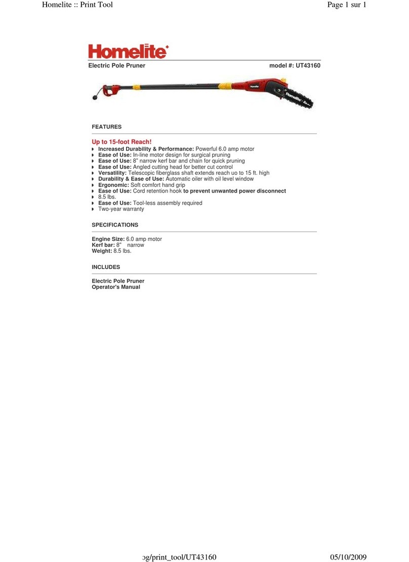 Homelite UT43160 User manual