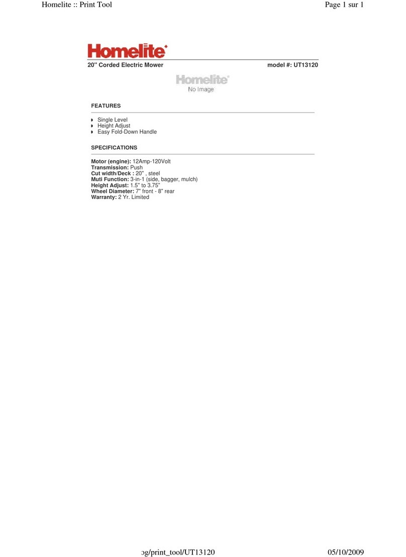 Homelite UT13120 User manual