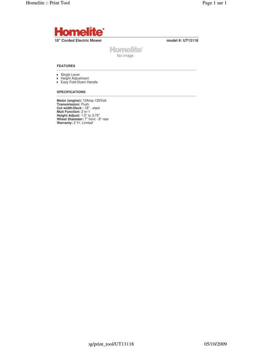 Homelite UT13118 User manual