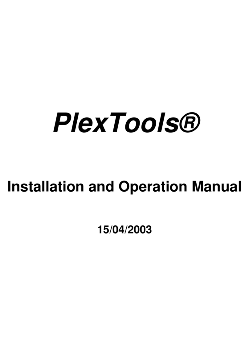 Plextor PLEXTOOL Installation and operation manual