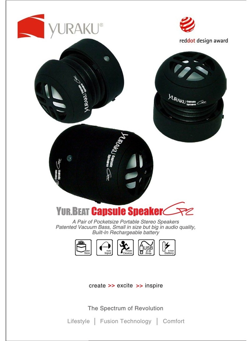 YURAKU YUR.BEAT CAPSULE SPEAKER G2 User manual