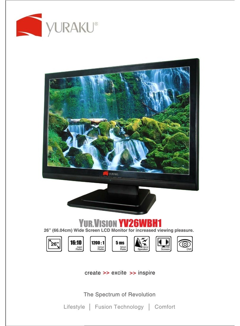 YURAKU YUR.VISION YV26WBH1 User manual