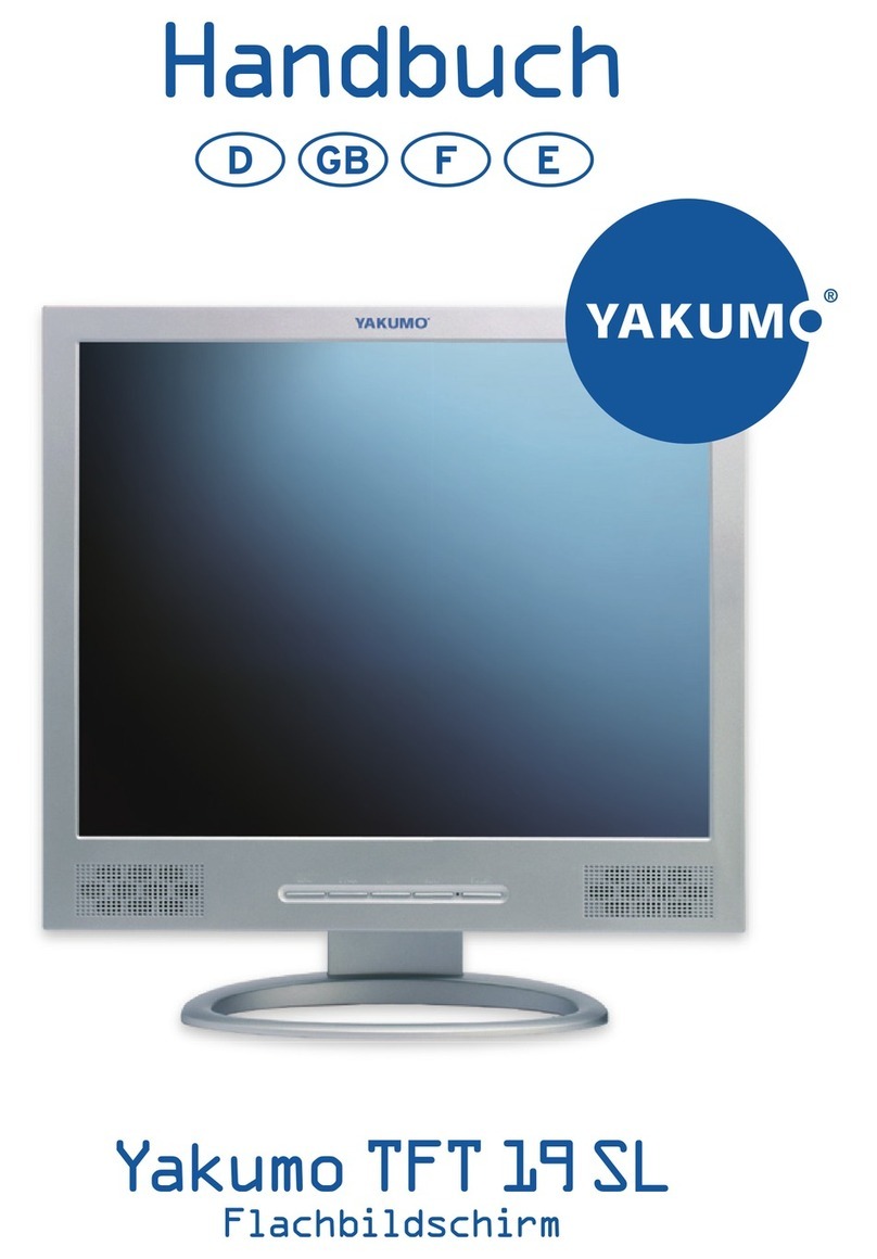 YAKUMO TFT 19 SL User manual
