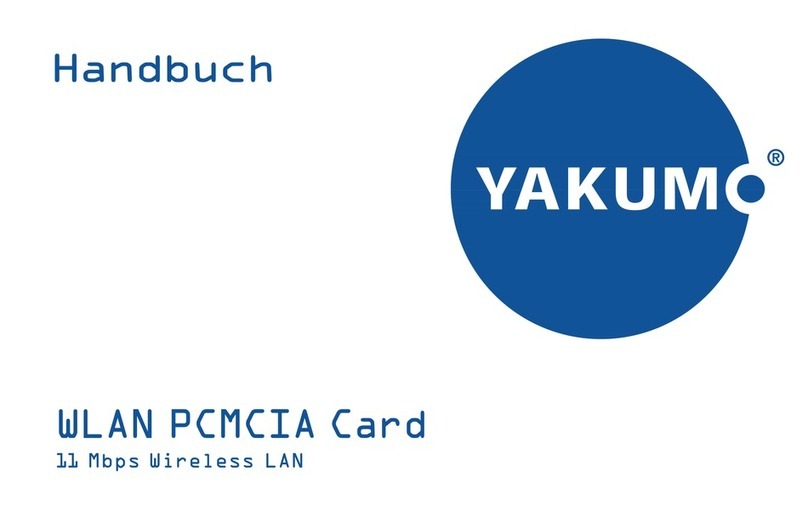YAKUMO WLAN PCMCIA CARD manual YAKUMO WLAN PCMCIA CARD manual