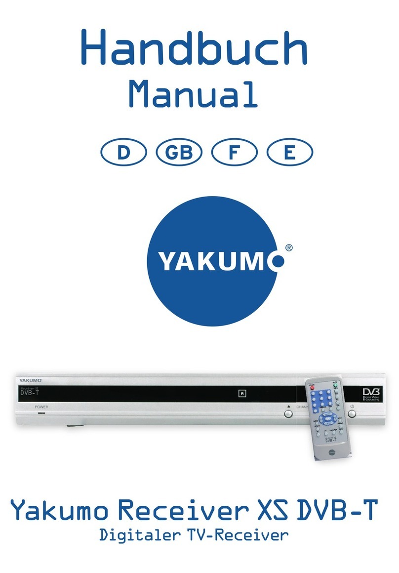 YAKUMO RECEIVER XS DVB-T manual
