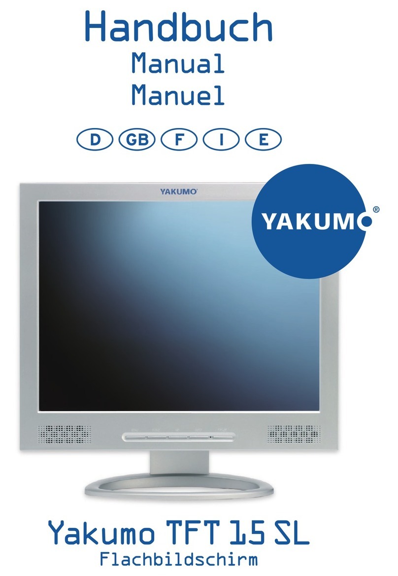 YAKUMO TFT 15 SL User manual