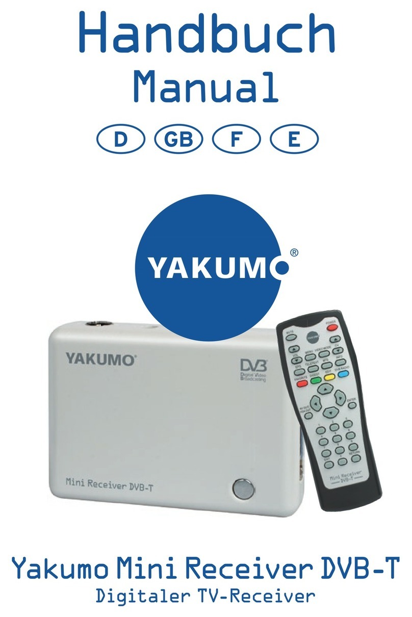 YAKUMO MINI RECEIVER DVB-T manual