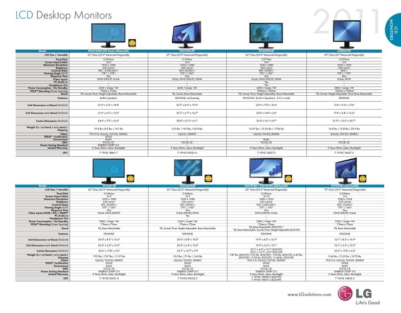 LG E2210P-BN User manual