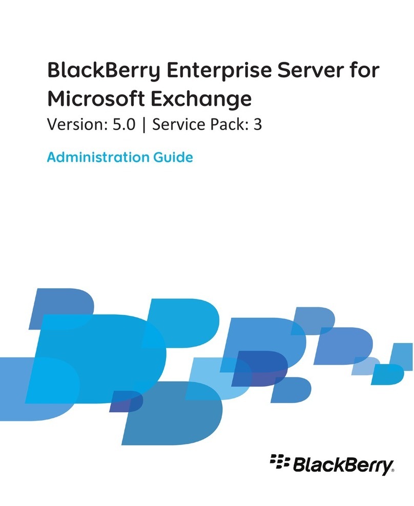 Blackbe;rry PRD-10459-016 - Enterprise Server For MS... Instruction Manual