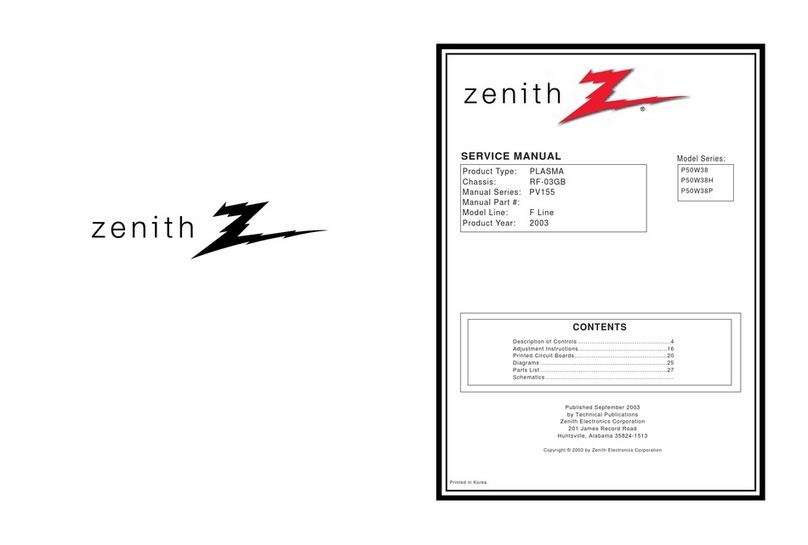 Zenith P50W38 User manual