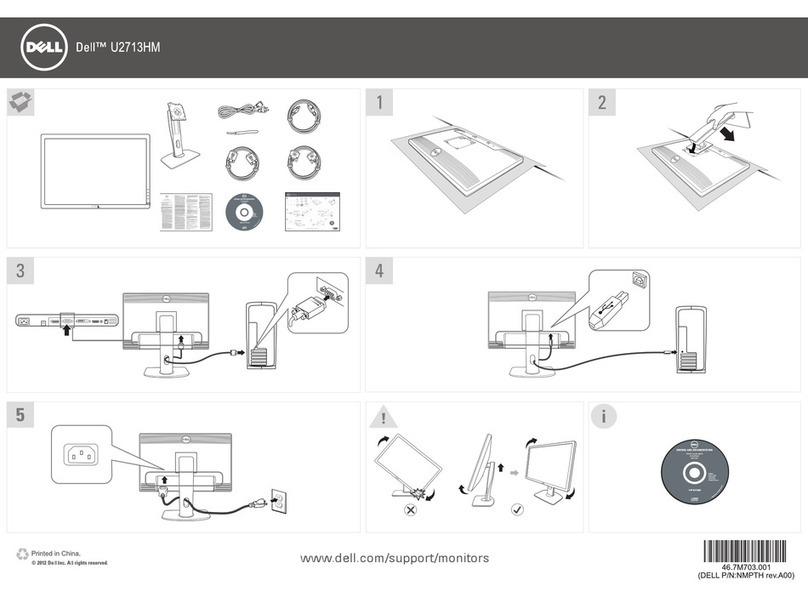 Dell UltraSharp U2713HM Specification sheet