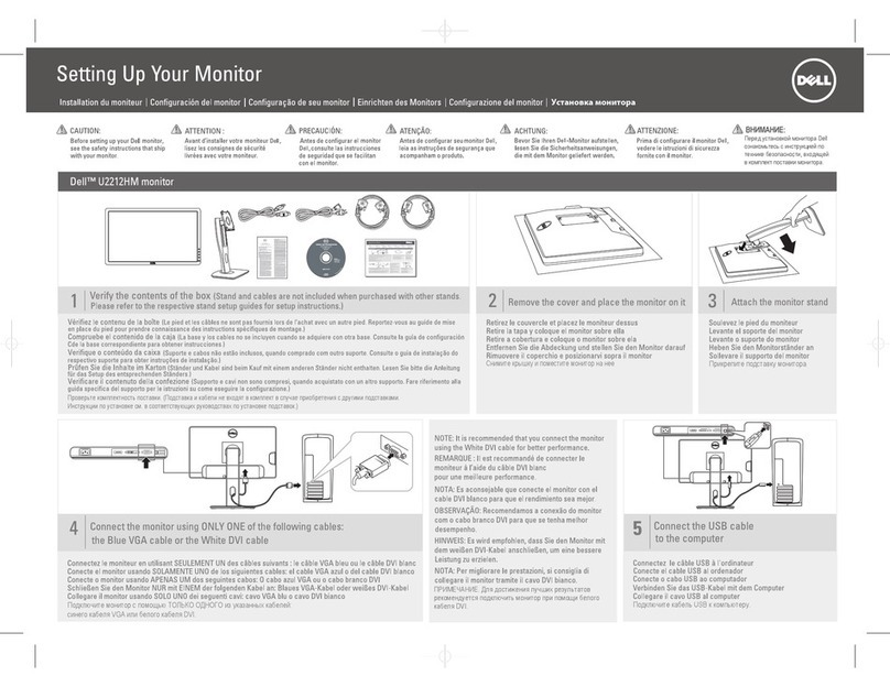Dell U2212HM User instructions