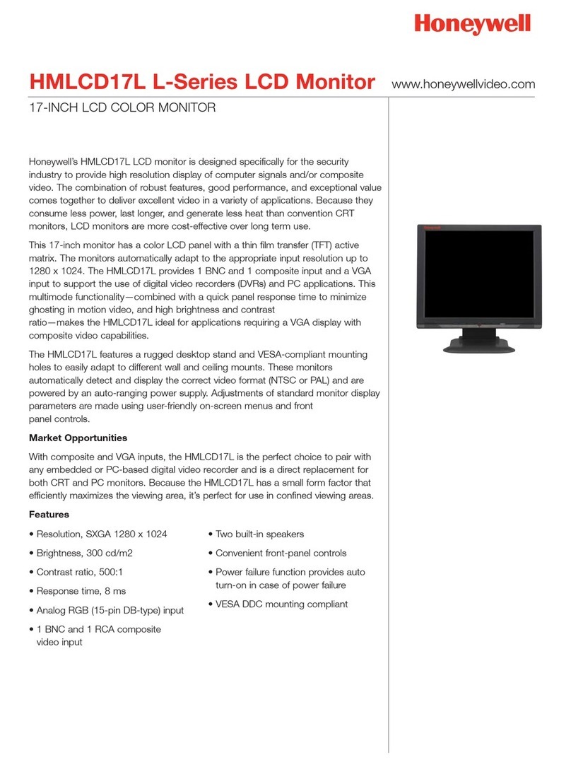 Honeywell HMLCD17L User manual