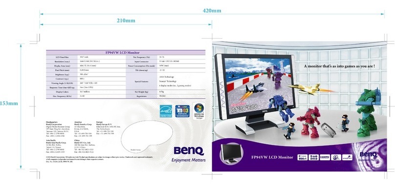 BenQ FP94VW User manual