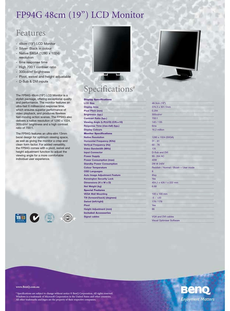 BenQ FP94G User manual