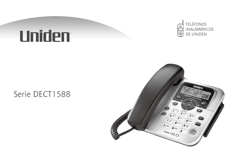 Uniden DECT1588 Series User manual