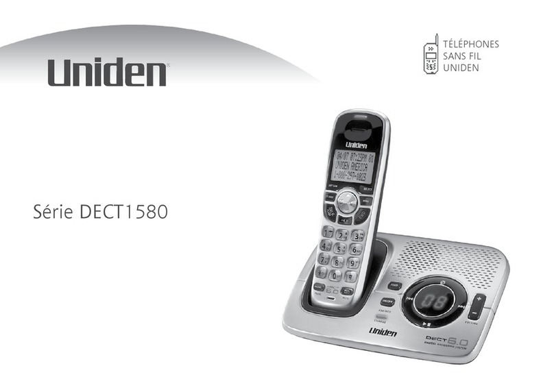 Uniden DECT1580 - DECT 1580 Cordless Phone Assembly instructions