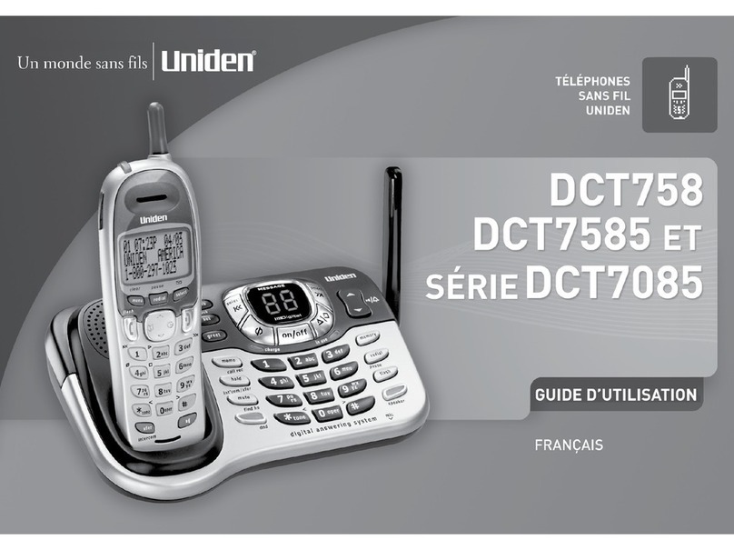 Uniden DCT7585 - DCT 7585 Cordless Phone Service manual