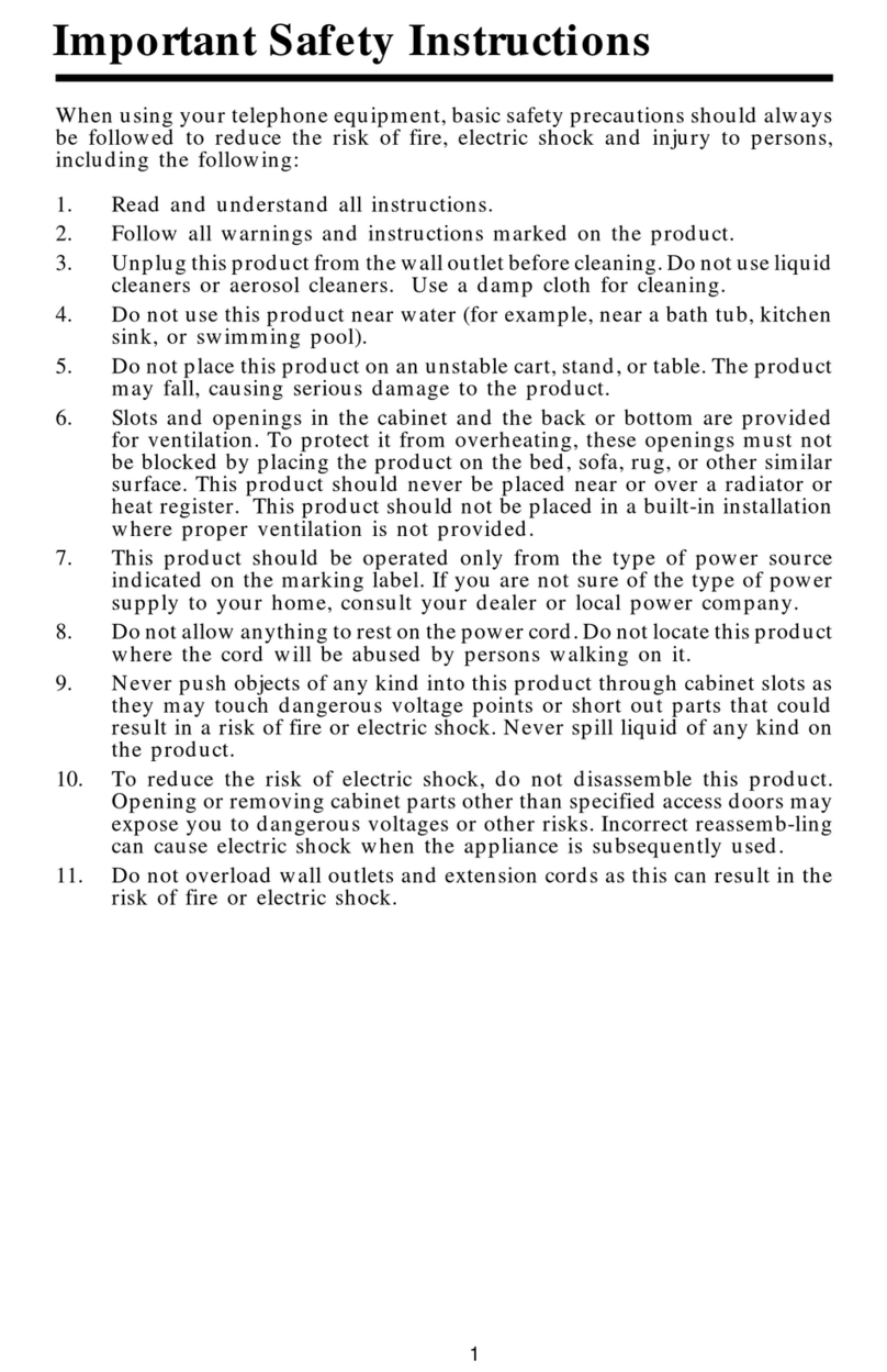 V-tech 2431 - VT Cordless Phone User manual