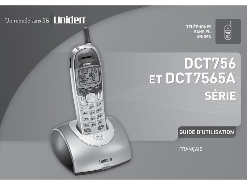 Uniden DCT756 Series Guide d'utilisation