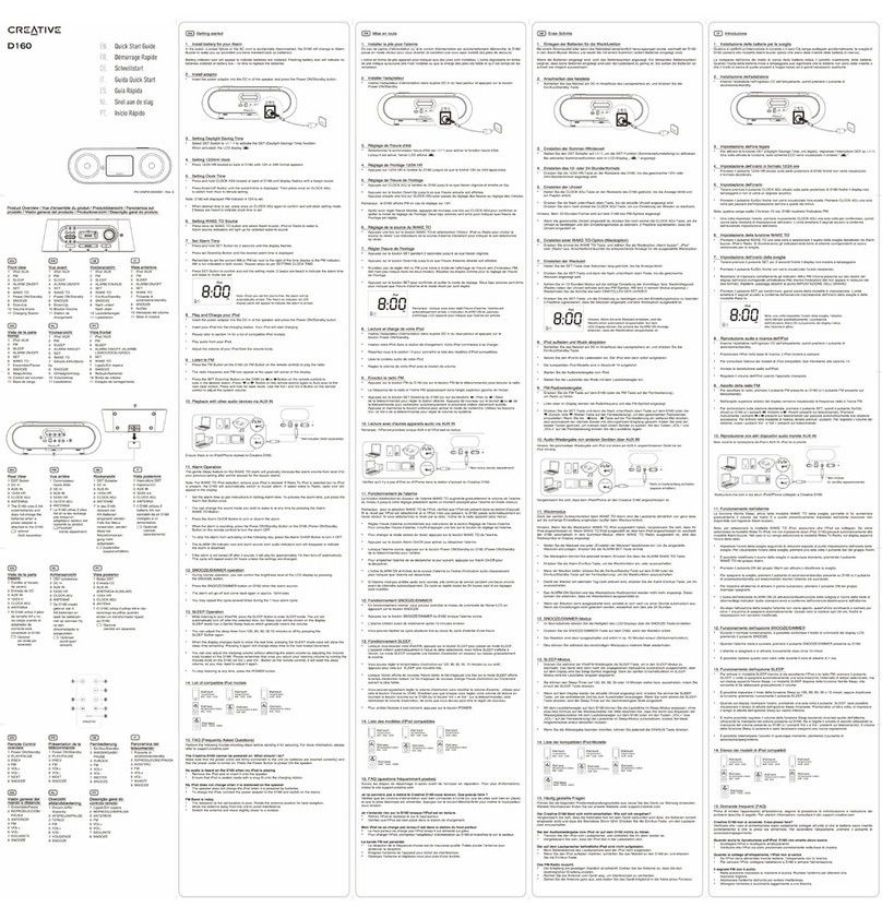 Creative D160 quick start guide