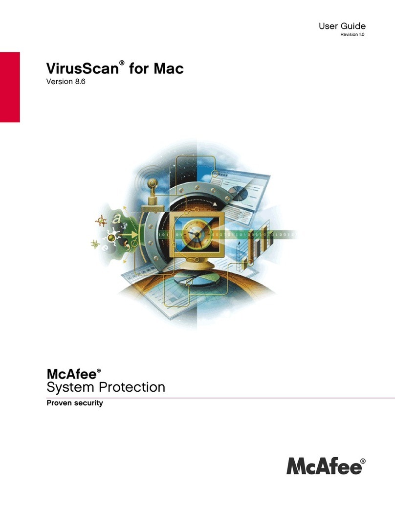 McAfee AVM85M - VirusScan For Mac user guide